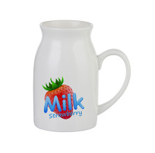 Lechero de cerámica 450 ml para sublimación con diseño impreso
