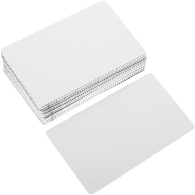 TARJETAS DE ALUMINIO SUBLIMABLES, Pack 50 Tarjetas Metalicas Blancas