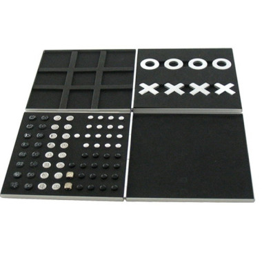 Ajedrez, Backgammon, Solitario, Gato y Damas