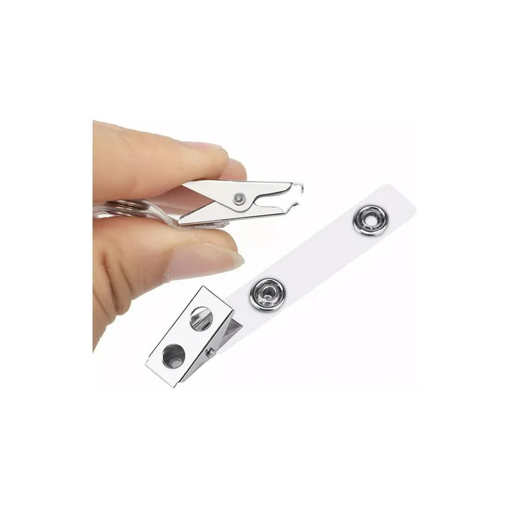 CLIP METALICO PORTA CREDENCIAL GANCHO METALICO PARA  LANYARD