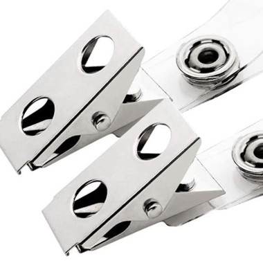 CLIP METALICO PORTA CREDENCIAL GANCHO METALICO PARA  LANYARD