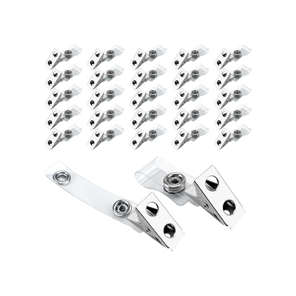 CLIP METALICO PORTA CREDENCIAL GANCHO METALICO PARA  LANYARD