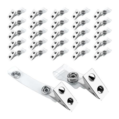 CLIP METALICO PORTA CREDENCIAL GANCHO METALICO PARA  LANYARD