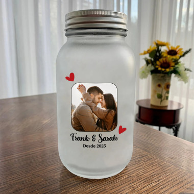 MASON JAR, JARRO CON BOMBILLA, JARRO SUBLIMABLE