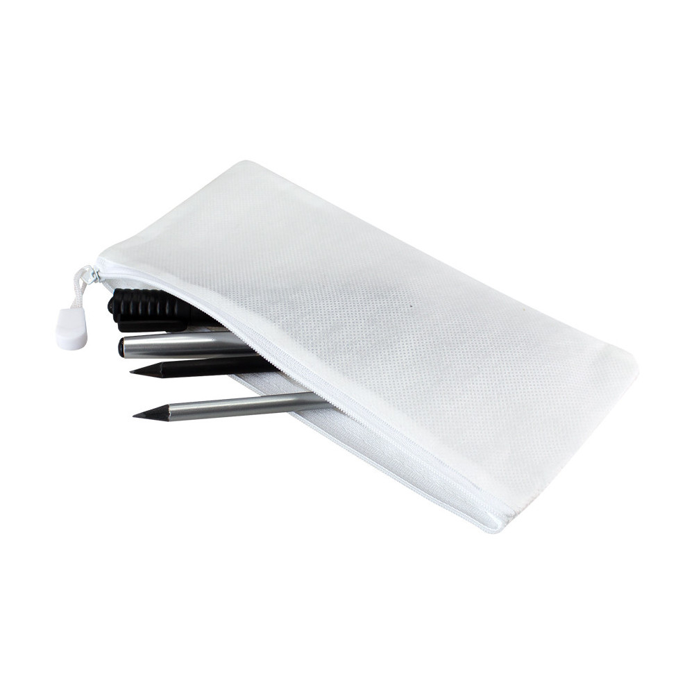 Estuche escolar para sublimar, estuche TNT sublimación, insumos para