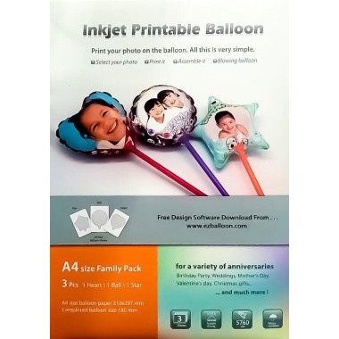 Globos Imprimibles Inkjet A4 Personalizados -
