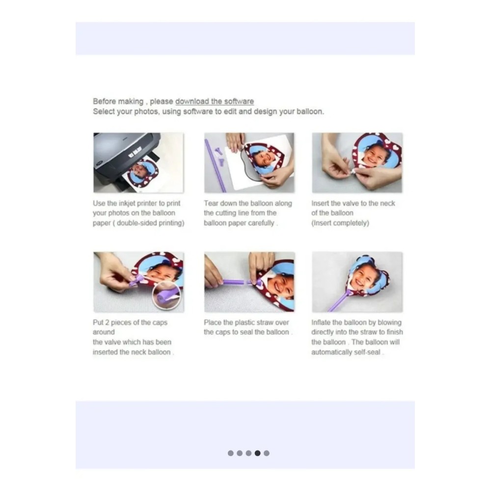 Globos Imprimibles Inkjet A4 Personalizados -