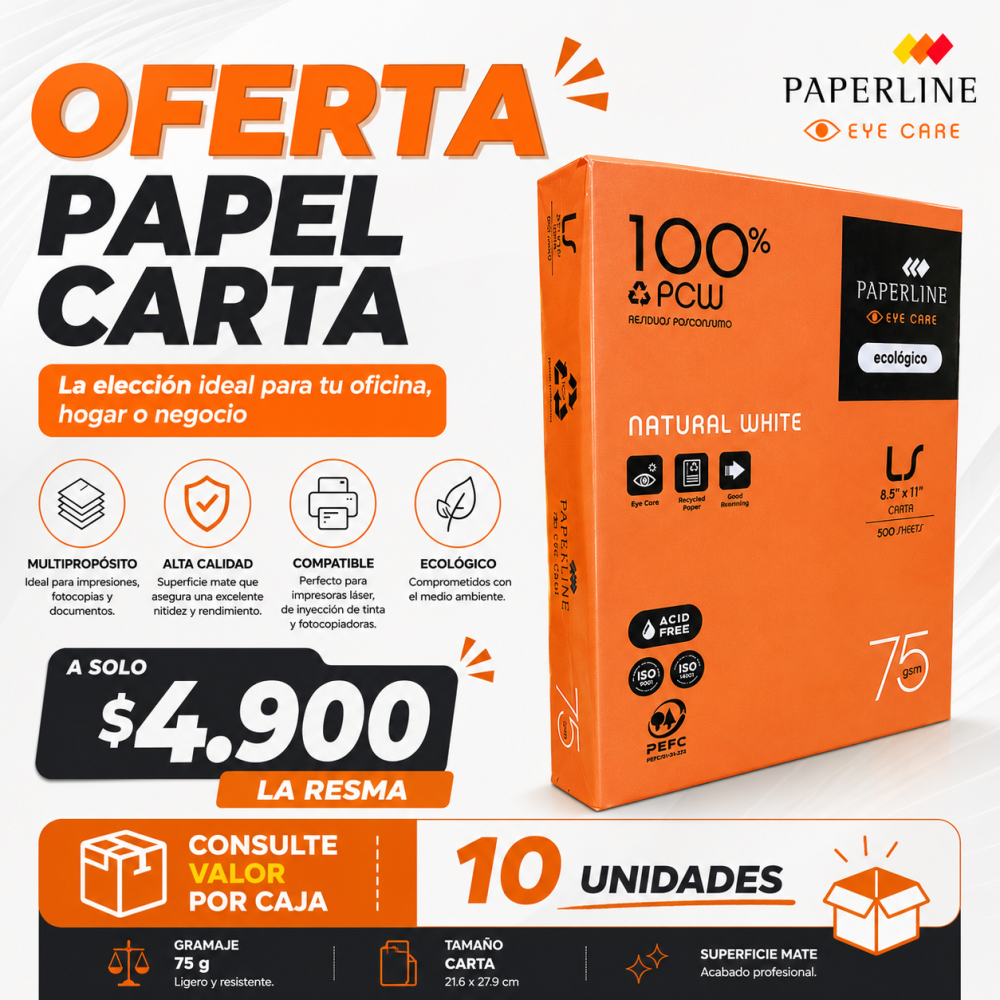 PAPEL CARTA,FOTOCOPIA MULTIPROPOSITO CARTA