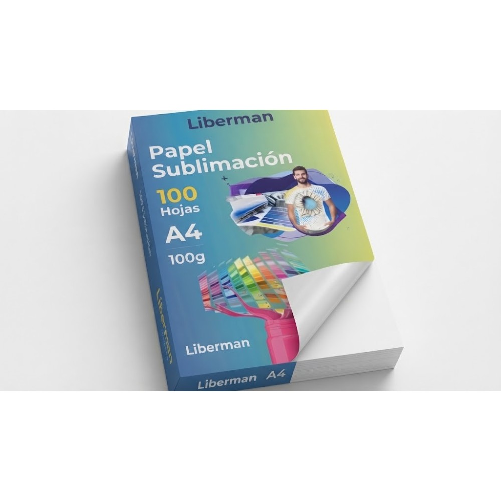 Papel de sublimación A4 de 100 hojas y 100g de secado rápido