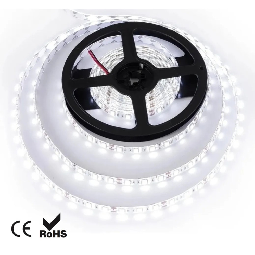 CINTA LED 12V, INTERIOR Y EXTERIOR BLANCA