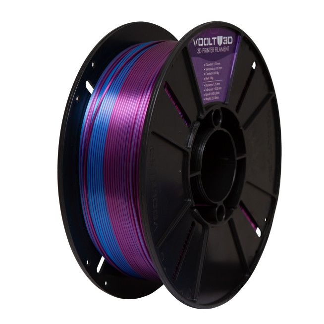 FILAMENTO 3D PLA DUO SILK BLUE+AMETHYST