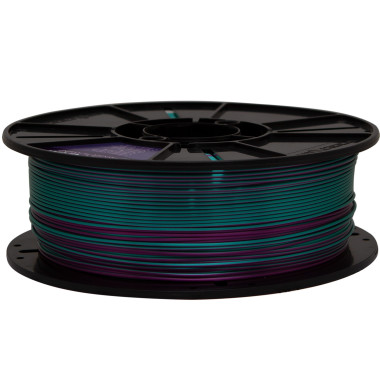 FILAMENTO 3D PLA SILK DUO GREEN+AMETHYST